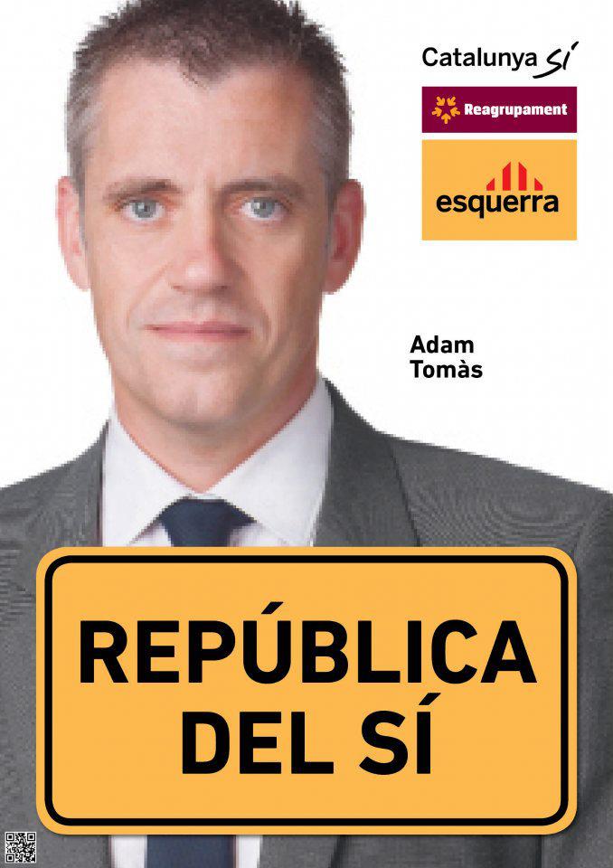 Adam Tomàs, cap de llista per Tarragona i Terres de l'Ebre